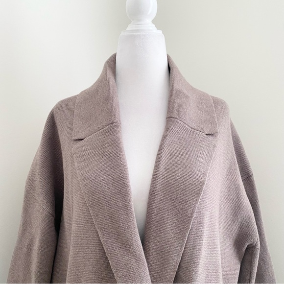 banana republic - mati oversized coatigan cardigan coat heavy knit collared - Picture 4 of 9